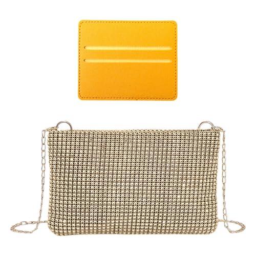 EHDWXVZM Bolso De Mano y Hombro Para Mujer, Tarjetero, Bolso De Noche Brillante