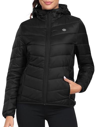 MoFiz Chaqueta de Pluma Ligero Mujer Chaqueta de Plumón Invierno Cálido Plumiferos Abrigo Antiviento con bolsillo EU XXL