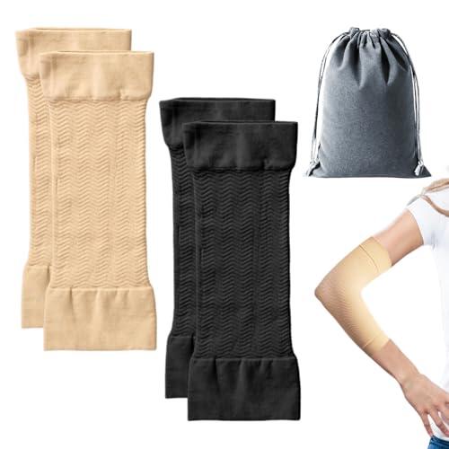 ZGDEIWGF 2 Mangas De Compresión Para Brazos, 1 Bolsa De Almacenamiento, Moldeador De Brazos, Manga De Compresión Para Brazos, Manga Envolvente Para Protección Solar Para Brazos Para Niñas