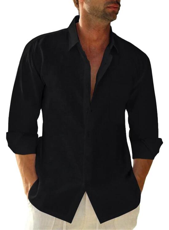 Camisa de Algodón y Lino: Frescura y Estilo Casual para el Verano