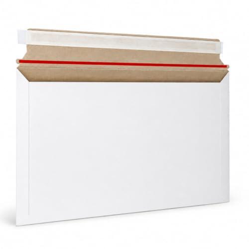 PACKY - Sobres Cartón C4+ 330x245mm Blanco Autoadhesivo - 25 Unidades