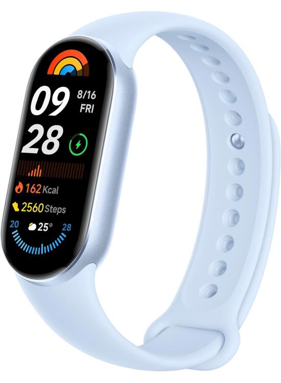 XIAOMI Smart Band 9 - Pulsera de Actividad, autonomía de hasta 21 días, Pantalla AMOLED de 1,74" con tasa de refresco de 60 Hz, 5ATM, App Mi Fitness, Azul