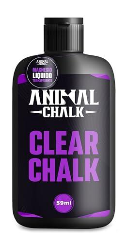 Animal Chalk Magnesio Liquido Transparente 59ml para Padel Pole Dance Gaming Crossfit Gym Calistenia Gimnasio Tenis- Reduce sudoración de Manos Antimanchas Fitness Pesas Dominadas Halterofilia