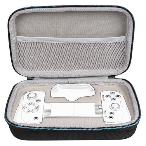 GEEKRIA Funda rígida de Transporte Compatible con Razer Kishi V2 Mobile Gaming Controller, Bolsa de Almacenamiento portátil, Funda de Viaje compacta a Prueba de Golpes y arañazos (Negro)