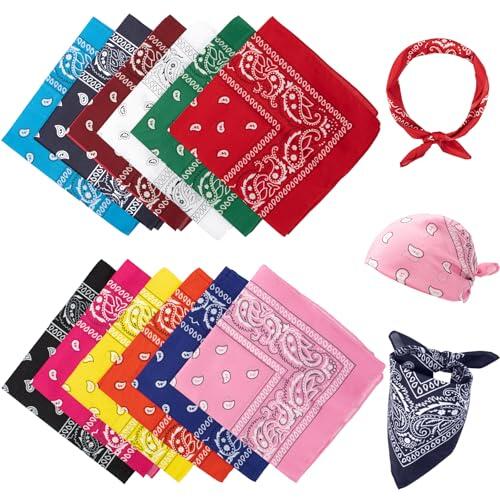 Vinuwu 12 Bandana, Paisle Pañuelos Nailon Cabeza mujer y Hombre