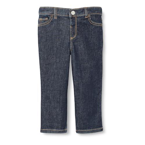 Amazon Essentials x Sofia Grainge - Jeans de Ajuste Recto para niños pequeños, Color índigo Oscuro, Talla 4T