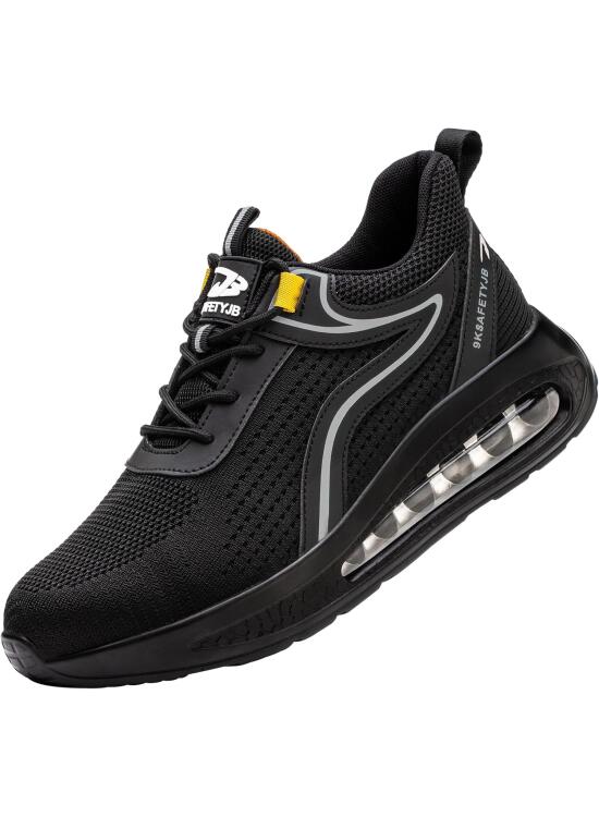 Zapatos de Seguridad para Hombre Mujer Calzado de Seguridad Zapatillas de Seguridad Zapatos de Trabajo Puntera de Acero Ligero Comodo Antideslizante Transpirable 36EU-46EU