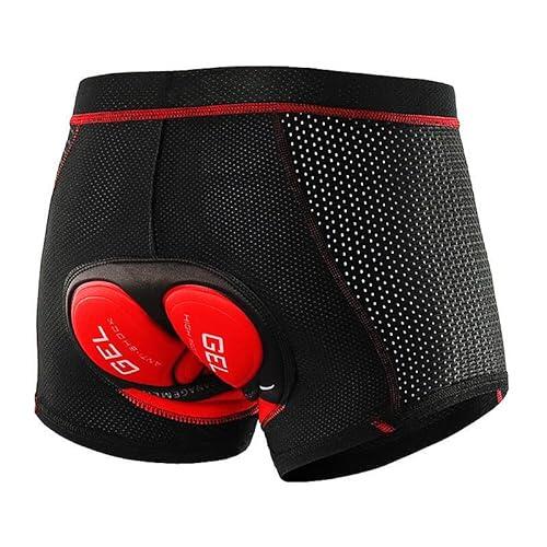 Towintec Calzoncillos Ciclismo para Hombre Pantalones Cortos con Relleno de Gel 11D para Bicicleta de montaña MTB Antideslizante Ropa Interior de Secado rápido Calzoncillos de Bicicleta