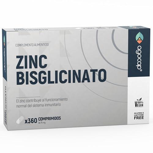 Zinc Integrador - 360 Microcomprimidos. Zinc Bisglicinato 15 mg por Comprimido, Puro Vegano para Piel, Uñas y Acné. Suplemento de Zinc para Sistema Inmunitario. 2 Comprimidos al Día. Agocap