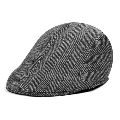 ACWOO Newsboy Casquillo Plano Sombreros, Casual Beret Sombrero para Hombre, Vintage Gorra Irlandesa, Hombre Boina Gorras, Moda Vintage Gorra Vendedor de Periódicos
