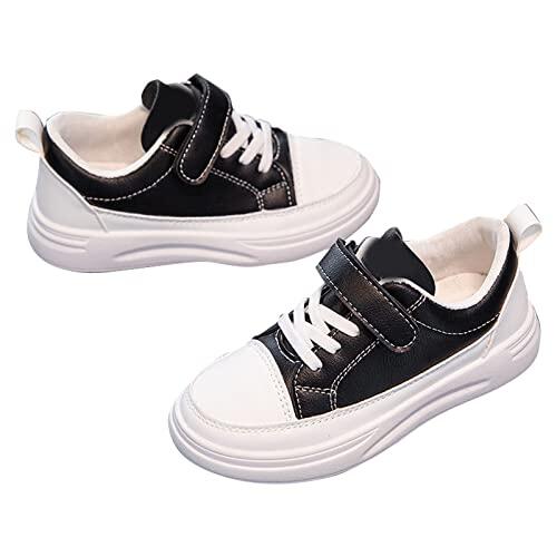 Zapatillas deportivas para niñas, zapatos infantiles, zapatillas de primavera y verano, suela de goma, antideslizantes, para niños, informales, deportes al aire libre y ocio para niños, Negro , 35 EU