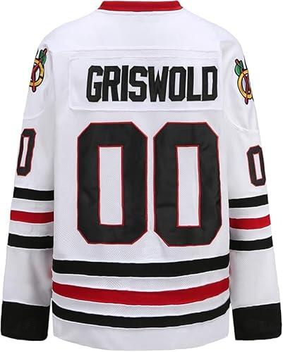 Shrandi Griswold #00 Movie - Camiseta de hockey con letras y números cosidos, tallas S-5XL, blanco, X-Large