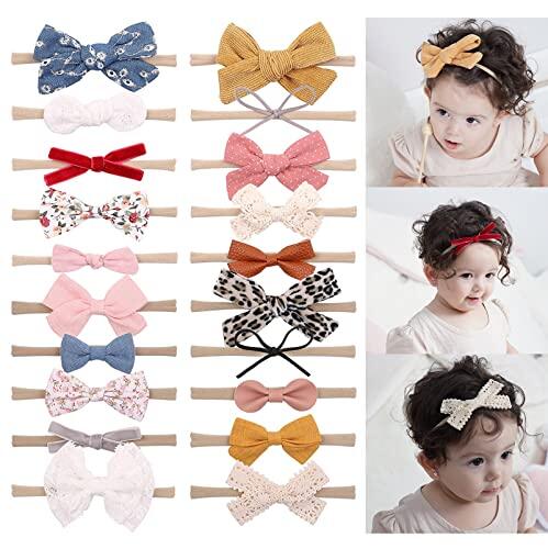 Dooboi 20pcs accesorios para el cabello de niñas y niños pequeño con arcos