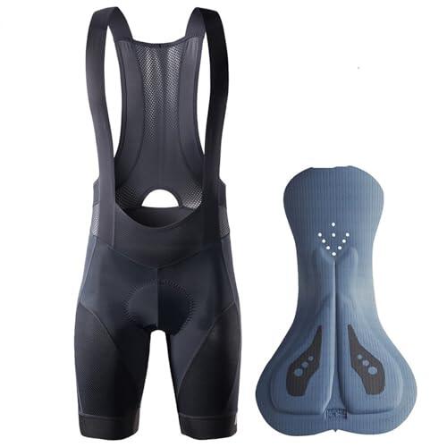Culotte Ciclismo Hombre Pantalones cortos de ciclismo for hombre, pantalones cortos con tirantes, interfaz elástica, acolchados, for largas distancias, for MTB, mallas ajustadas Ropa Ciclismo Hombre(C