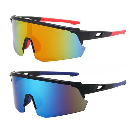 KASESSS Gafas Polarizadas Ciclismo Deportivas para Hombre y Mujer, Resistentes al Viento UV 400, Cortaviento para Bicicleta