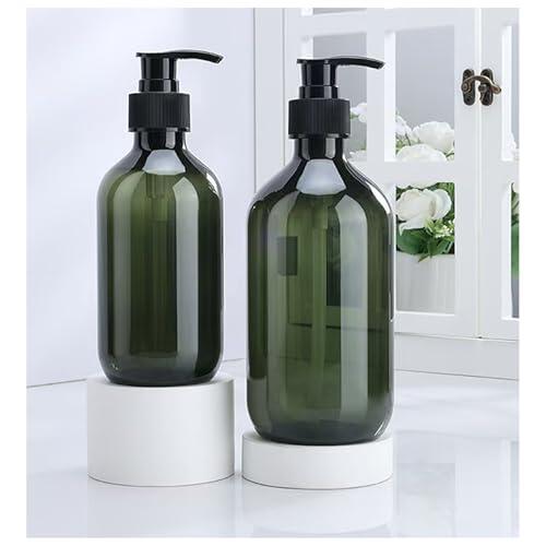 Dispensador de Jabón 500 ml Dispensador con Bomba, Dispensador de Líquido para Lavar Platos para Cocina, Dispensador de Jabón de Mano para Baño, Encimera, Cocina (2 Piezas, Verde)