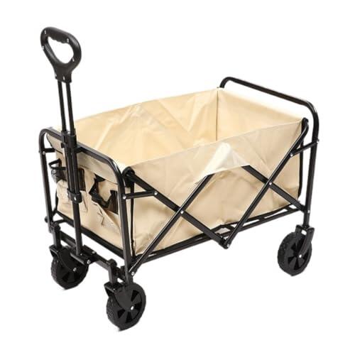 ZOAPDEBCE Cart de Carro de Herramientas de Carga Plegable Ca Outdoor Camping Cart Camper Folding Camper Mountain Camping Supplies Hand Cart Portable Outdoor Cart Rolling Cart(Green)
