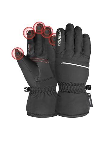 Reusch Junior Glove All Finger Touch Guantes de esquí cálidos, Resistentes al Viento y Transpirables, Guantes de Invierno para niños, Adolescentes, niñas y niños, compatibles con Pantalla táctil