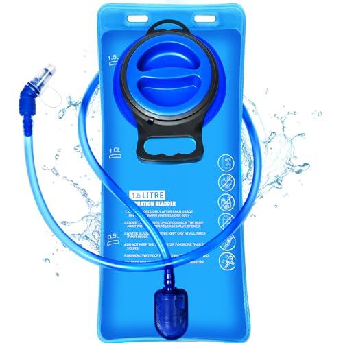 Arcwind Bolsa de hidratación de 1,5 L, 2 L, 3 L, sin BPA, a prueba de fugas, gran apertura, bolsa de almacenamiento de agua, mochila militar, bolsa de almacenamiento de agua para ciclismo, senderismo