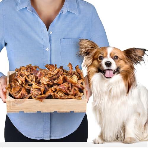 Tiras de cerdo para perros, 1 kg (55-65 piezas), 100% naturales