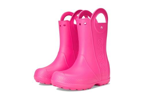 Crocs Handle It Rain Boot K, Botas de lluvia Unisex niños, Pink Crush, 36/37 EU