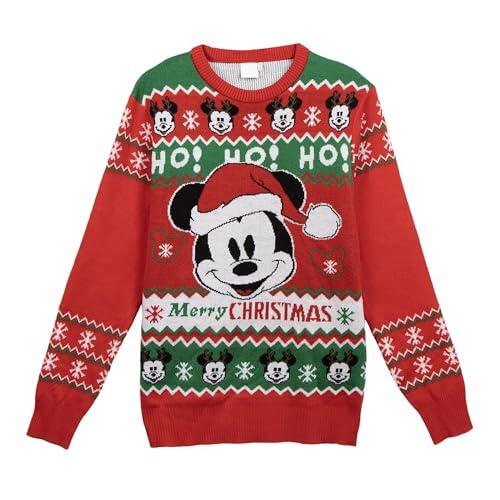 CERDÁ LIFE'S LITTLE MOMENTS | Jersey de Punto Navideño Mickey Suéter Navidad Disney - Jersey Navidad Disney Diseño Festivo de Mickey Mouse