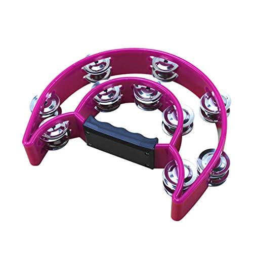 Análisis detallado de la pandereta de mano Solinder en color morado
