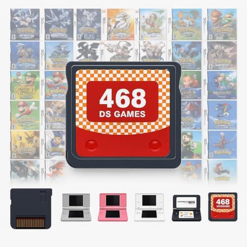 Cartucho de Juegos 468 en 1 para Nintendo DS, DS Lite, DSi, 2DS, 3DS y New 3DS XL/LL – Super Combo Multijuegos – Plug & Play