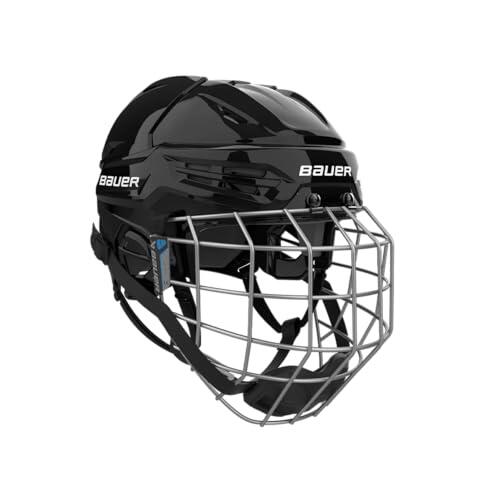 Bauer Re-Akt 55 Casco de hockey sobre hielo Combo Senior (Negro, Pequeño)
