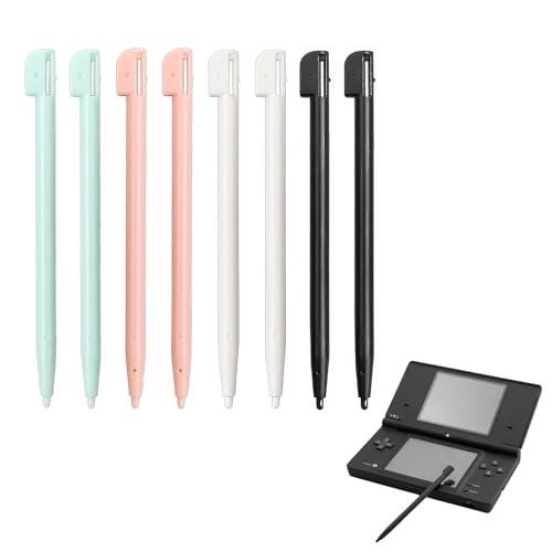 Juego de 8 bolígrafos para 3DS Lite, DSL, NDSL, de alta precisión, 4 colores, duraderos y compatibles, para juegos y navegación