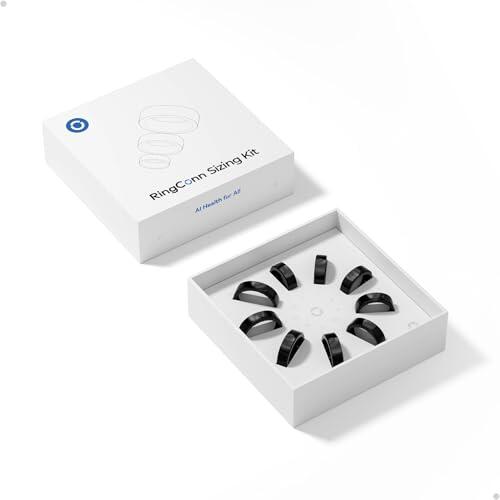 RingConn Gen 2 Smart Ring Kit de Tallas de Anillo Inteligente – Talla Primero Antes de Comprar – Elige Entre 9 tamaños – Tamaños 6 a 14 – Encuentra el tamaño Anillo Inteligente