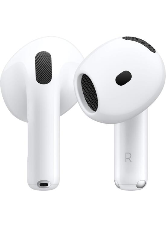 Apple AirPods 4, Auriculares inalámbricos, Bluetooth, con Audio Espacial Personalizado, Resistentes al Agua y el Sudor, Estuche de Carga USB-C, Chip H2 y hasta 24 Horas de autonomía