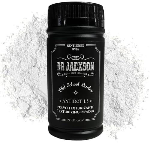 DR. JACKSON Polvos Pelo Hombre, Texturizador de Cabello sin Apelmazar. Voluminizador Cabello Instantaneo, Acabado Natural. Polvos Texturizantes Formula Vegana - Cera Pelo Hombre en Polvo.