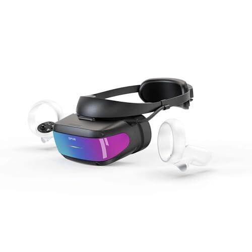 DPVR Auriculares E4 VR, auriculares PCVR con controlador, auriculares de realidad virtual para juegos de PC, compatibles con juegos SteamVR