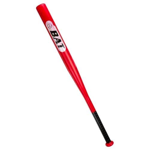 Tradineur - Bate de béisbol de aluminio, agarre antideslizante, entrenamientos, prácticas, deporte, aire libre, adolescentes, adultos (Rojo - 69,5 cm)