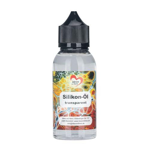 Ideen mit Herz Aceite de silicona, transparente, 100 ml, lubricante, técnica de vertido, protección de caucho, plástico y metal