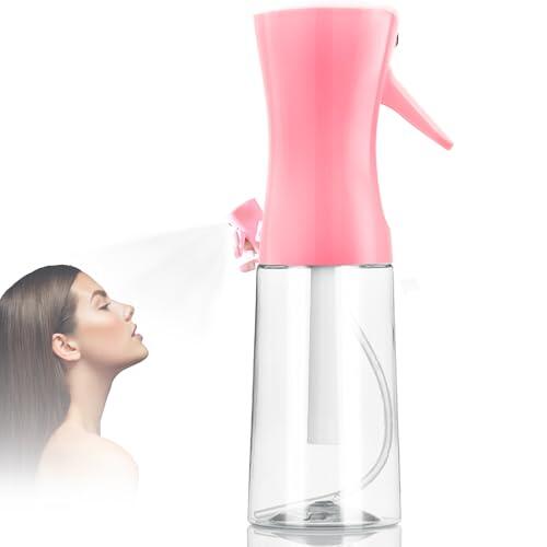 Milukon - Frasco pulverizador de niebla fina para el cabello, spray continuo ultra fino para cuidado de la piel, plantas, aseo de animales, limpieza y desinfección