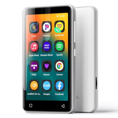 Reproductor Muisc con Bluetooth Plateado