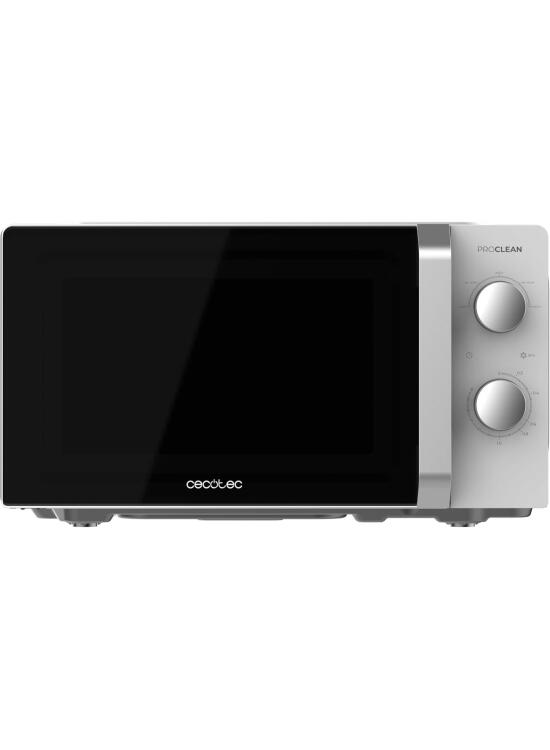 Cecotec Microondas Inverter 20L Proclean 2010 Inverter White. 700W, 5 Niveles de Potencia, Bajo Consumo, Plato Giratorio de 245mm, Temporizador 30mins, 8 Modos y Avisador Acústico