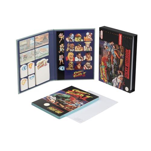 Grupo Erik Cuaderno A5 Street Fighter, Incluye: Bloc notas, pegatinas y notas adhesivas - Cuaderno punteado, bullet journal | Bloc de notas A5 con Caja - Libreta A5 hojas - Cuaderno de notas