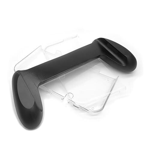 Empuñaduras de mano 3DSXL + cubierta protectora de cristal, para nueva consola de mano 3DS New3DSXL 3DSLL, mango ultraligero antideslizante para juegos/carcasa de protección transparente dividida a