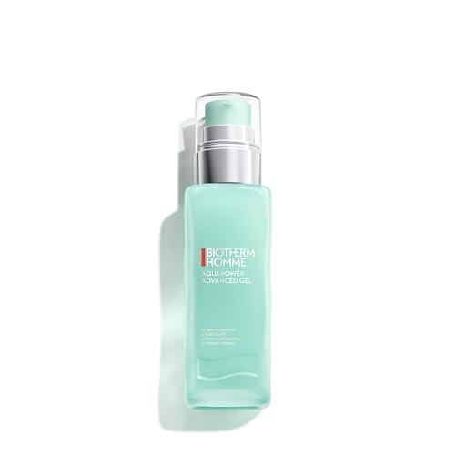 Biotherm Homme, Aquapower Advanced Gel, Gel Facial Hidratante para Hombre, Pieles Normales a Mixtas, Textura No Pegajosa de Absorción Rápida, 75 ml