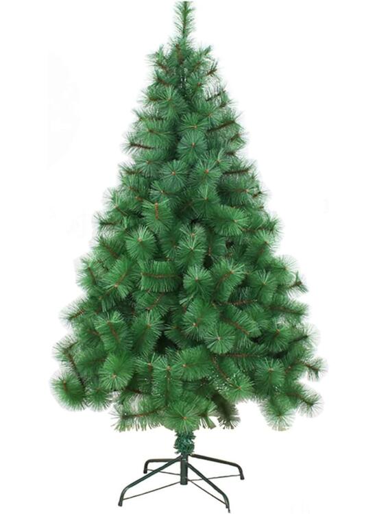 Árbol de Navidad, Árbol de Navidad Artificial, Material PVC Aguja de Pino, Hogar Salón Oficina, Decoración para Navidad, con Soporte de Metálico, Fácil Montaje, Altura 120cm, Pino Verde