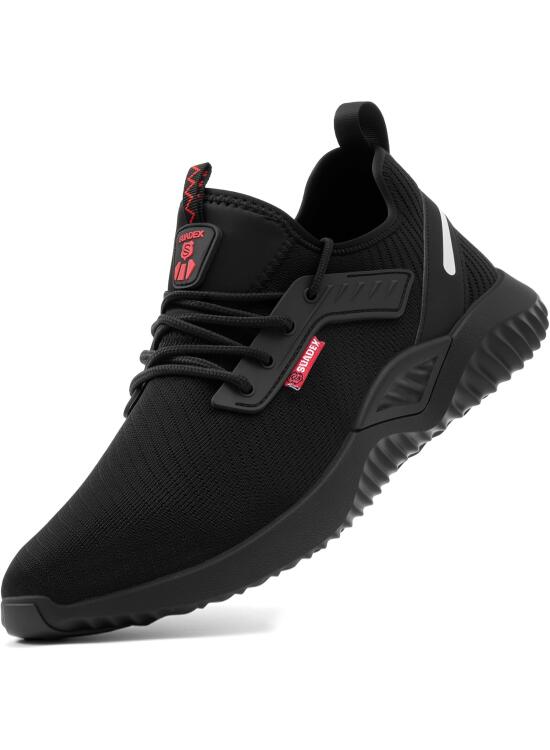 SUADEX Zapatos de Seguridad Hombre Mujer Calzado de Trabajo Ligeros Antideslizante Zapatillas de Seguridad Transpirablescon Punta de Acero EU36-48