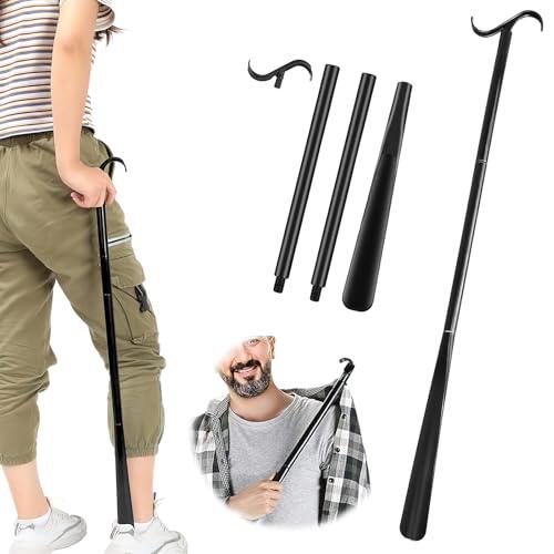 Calzador De Zapatos Largo Calzador 90 cm Aleación de Aluminio, Para Hombres Mujeres Niños y Mayores