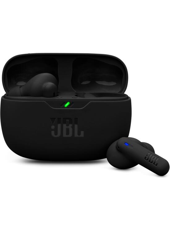 JBL Wave Beam 2, Auriculares True Wireless con cancelación de Ruido Activa, Bluetooth, hasta 40 hrs de autonomía, Sonido JBL Pure Bass, Smart Ambient, Connexion multipunto, Negro