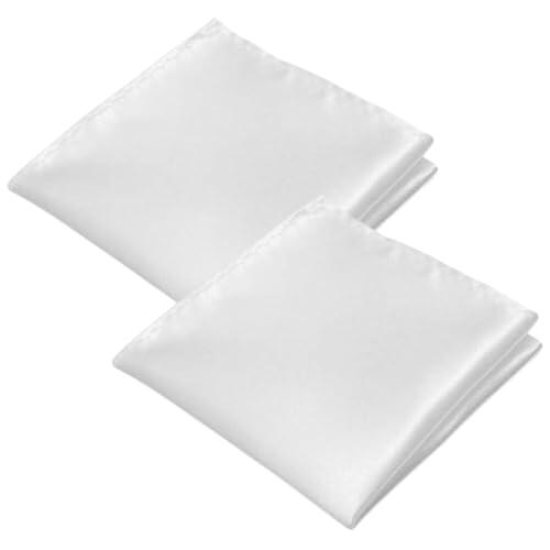 2 Pañuelos de Bolsillo para Hombre, Pañuelos de Seda Cuadrados Brillantes, Pañuelos de Tela para Hombre de Regalo (22 X 22 cm), Set de Pañuelos Casual de Negocios