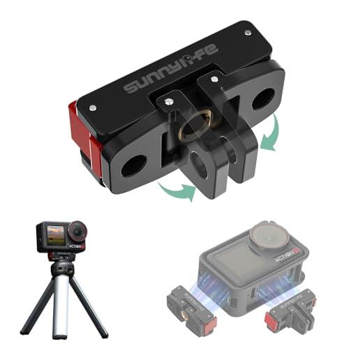 Adaptador magnético para OSMO Action 5 Pro/4/3/2/OSMO 360/dji osmo Nano, piezas de expansión de liberación rápida plegable