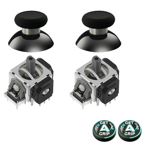 AKNES GuliKit TMR Joysticks Electromagnéticos para Mando DualSense PS5 / DualSense Edge, Accesorios de Repuesto Stick para Mando Playstation 5, Tapas de Pulgar Incluidas