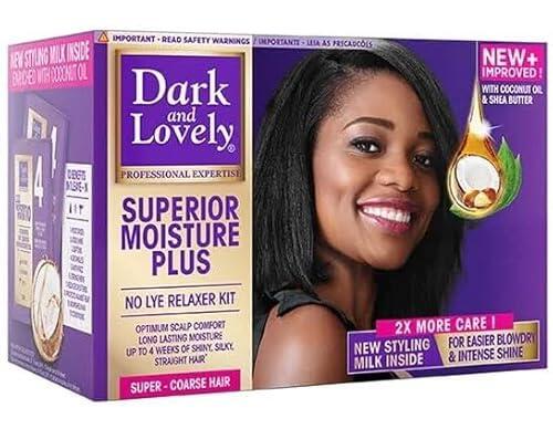 Kit de alisado Dark and Lovely Superior Moisture Plus Super